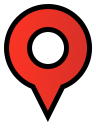 Red pin = Open or new