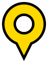 Yellow pin = In progress